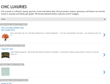 Tablet Screenshot of chicluxuries.com